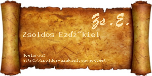 Zsoldos Ezékiel névjegykártya